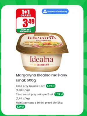 Margaryna Idealna maślany smak promocja w Dino