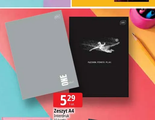 Zeszyt A4 Interdruk 32 kartki promocja w Leclerc