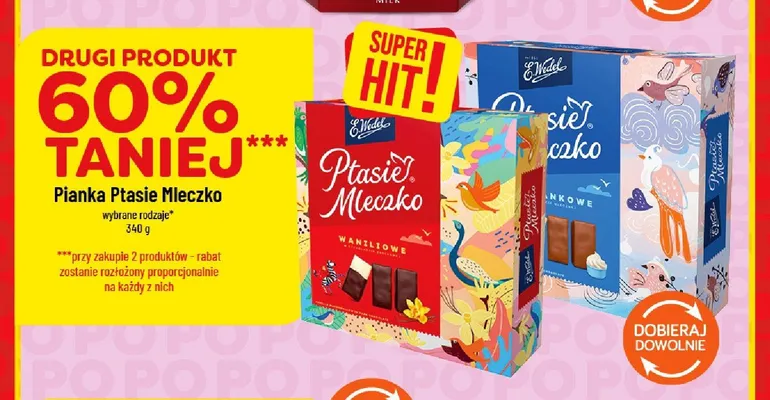 Pianka Ptasie Mleczko E.Wedel śmietankowe promocja w POLOmarket