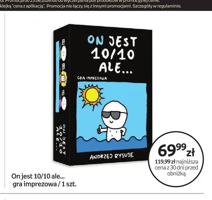 Gra imprezowa On jest 10/10 ale... Andrzej Rysuje promocja w Empik