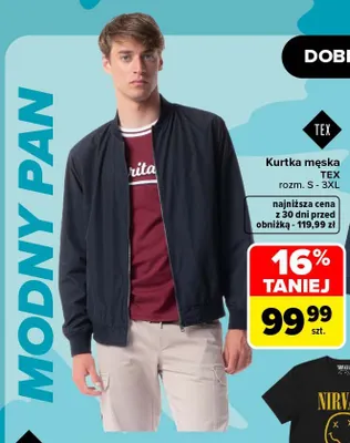 Kurtka męska TEX promocja w Carrefour