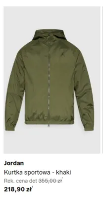 Kurtka sportowa Jordan khaki promocja w Lounge by Zalando
