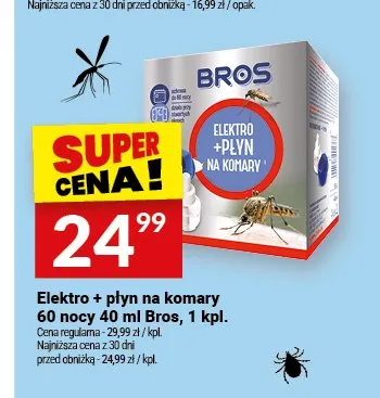 Elektro + płyn na komary Bros promocja w Twój Market