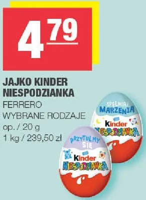 Jajko Kinder Niespodzianka promocja w SPAR