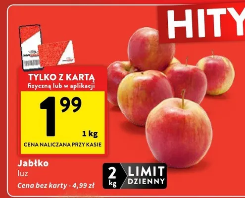 Jabłko luz promocja w Intermarche