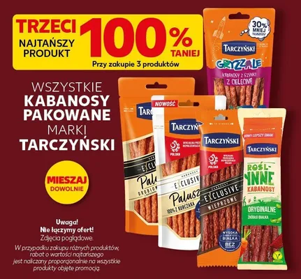 Wszystkie kabanosy pakowane promocja w Kaufland