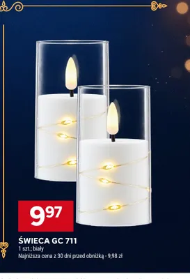 Świeca Gc 711 biała promocja w Stokrotka