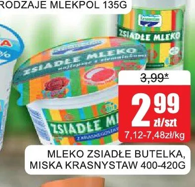 Mleko zsiadłe Krasnystaw promocja w Bingo