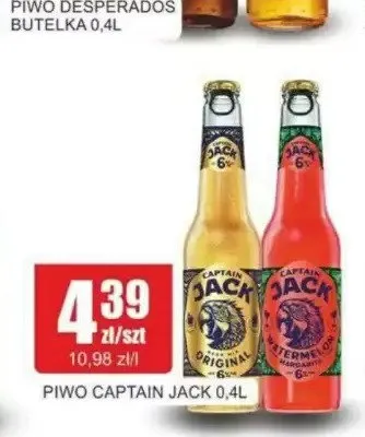 Piwo Captain Jack Watermelon promocja w Bingo