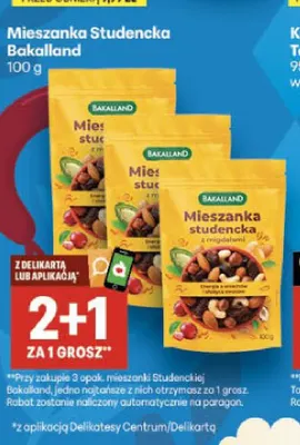 Mieszanka studencka Bakalland promocja w Delikatesy Centrum