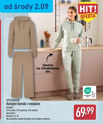 Komplet damski z modalem UP2FASHION promocja w Aldi