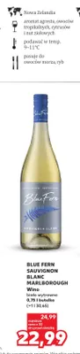 Wino białe wytrawne Blue Fern Sauvignon Blanc Marlborough promocja w Kaufland