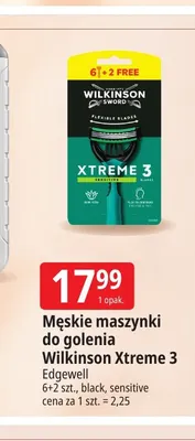 Męskie maszynki do golenia Wilkinson Xtreme 3 Sensitive promocja w Leclerc
