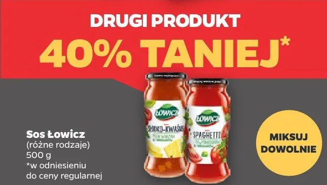 Sos różne rodzaje promocja w Netto
