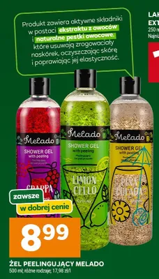 Żel peelingujący pod prysznic Melado Limoncello promocja w Stokrotka