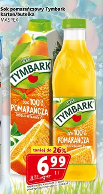 Sok pomarańczowy karton/butelka promocja w Prim Market
