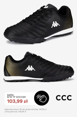 Buty sportowe Kappa B/W TF SOCCER promocja w CCC