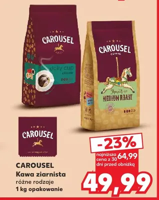 Kawa ziarnista Carousel Medium Roast promocja w Kaufland
