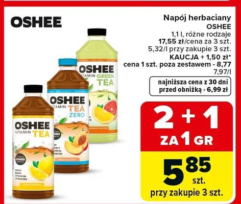 Napój herbaciany Oshee promocja w Carrefour