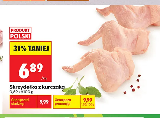 Skrzydełka z kurczaka promocja w Biedronka