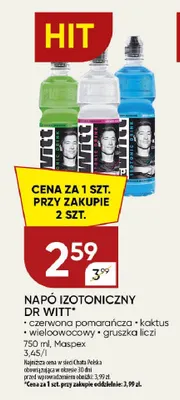 Napój izotoniczny Dr Witt gruszka liczi promocja w Chata Polska