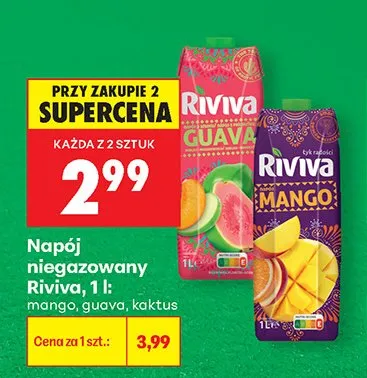 Napój niegazowany Riviva guava promocja w Biedronka
