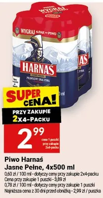 Piwo Harnaś Jasne Pełne promocja w Twój Market
