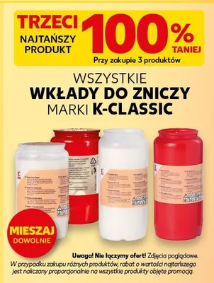 Wkłady do zniczy promocja w Kaufland