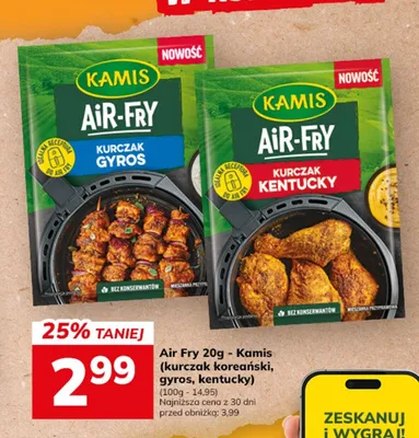 Przyprawa Air-Fry kurczak koreański Kamis promocja w Hitpol