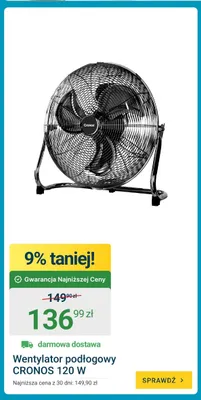 Wentylator podłogowy CRONOS 120W promocja w ERLI