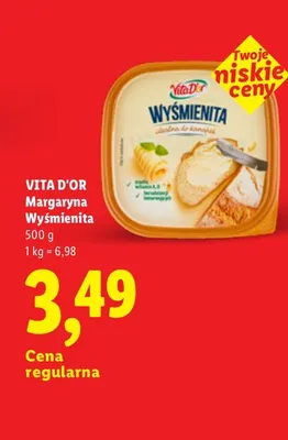 Margaryna Wyśmienita Vita D'Or promocja w Lidl