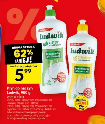 Płyn do naczyń Ludwik cytrynowy promocja w Twój Market