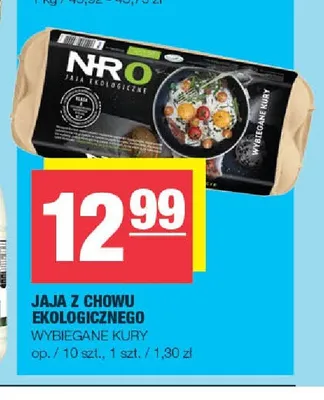 Jaja z chowu ekologicznego Wybiegane Kury promocja w SPAR