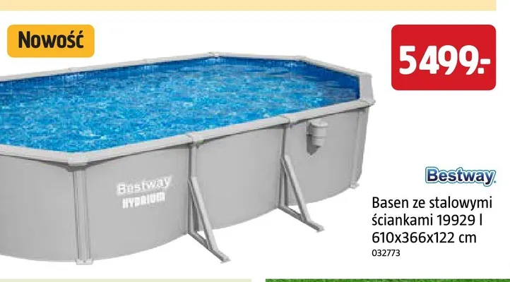 Basen ze stalowymi ściankami Bestway Hydrium 19929 l promocja w Jula