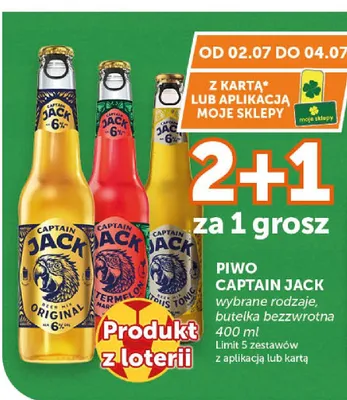 Piwo Captain Jack Blue Tonic promocja w Groszek