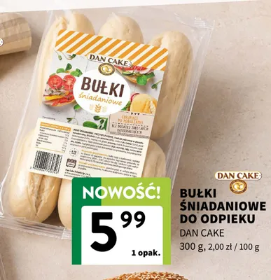 Bułki śniadaniowe do odpieku Dan Cake promocja w Intermarche
