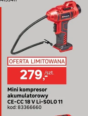 Mini kompresor akumulatorowy CE-CC 18 V Li-SOLO 11 promocja w Leroy Merlin