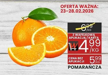 Pomarańcza promocja w Wafelek