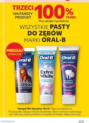 Pasta do zębów Oral-B Complete Extra White promocja w Kaufland