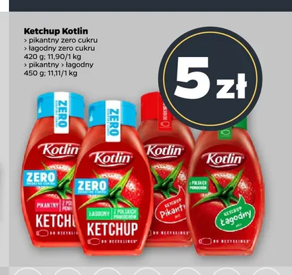 Ketchup Kotlin pikantny promocja w Netto