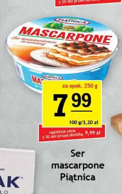 Ser mascarpone Piątnica promocja w Gram Market