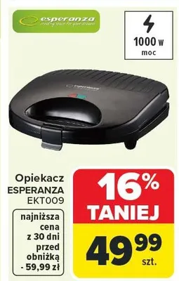 Opiekacz Esperanza EKT009 promocja w Carrefour