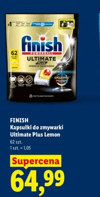 Kapsułki do zmywarki Finish Powerball Ultimate Plus Lemon promocja w Lidl