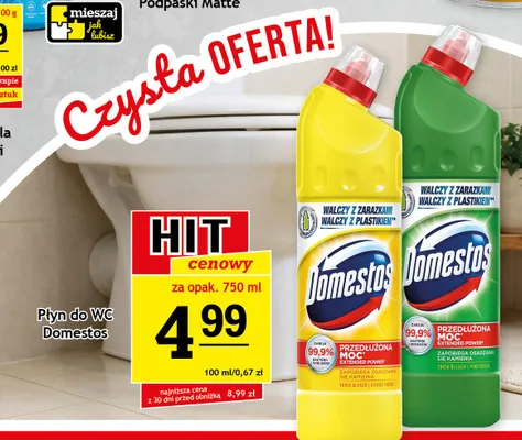 Płyn do WC Domestos Przedłużona Moc Citrus Fresh promocja w Gram Market