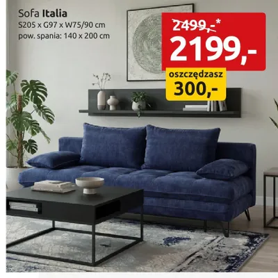 Sofa Italia promocja w Black Red White