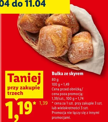 Bułka ze skyrem Lidl promocja w Lidl