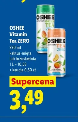 Vitamin Tea ZERO kaktus-mięta Oshee promocja w Lidl