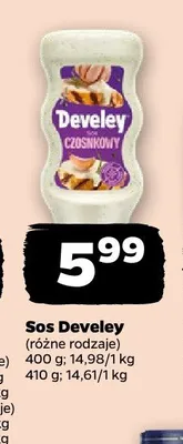 Sos czosnkowy Develey promocja w Netto