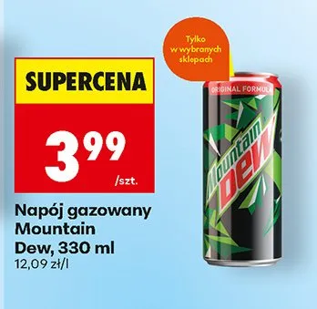 Napój gazowany Mountain Dew promocja w Biedronka