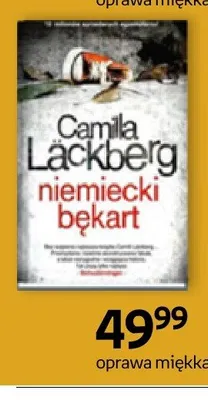 Książka Niemiecki bękart Camilla Läckberg oprawa miękka promocja w Empik